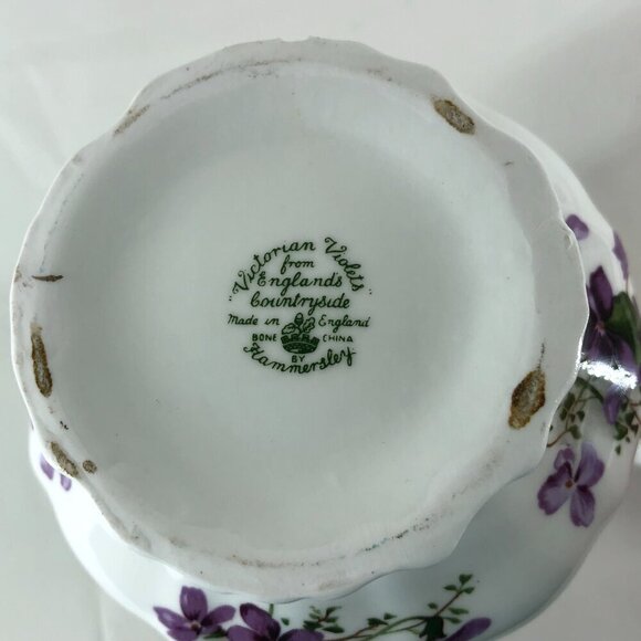 Hammersley Victorian Violets From England's Countryside Bone China Pitcher - Picture 9 of 10